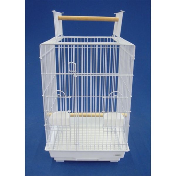 Yml YML 5984WHT Open Top Small Parrot Cage in White 5984WHT
